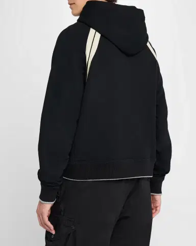 Palm Angels Men's Curved Logo Track Hoodie | Thumbnail 3