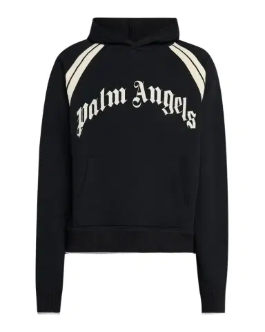 Palm Angels Men's Curved Logo Track Hoodie | Thumbnail 1