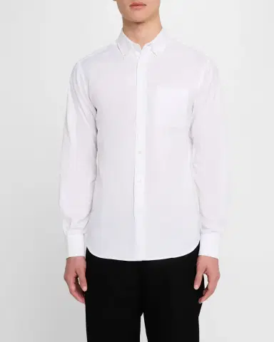 Ferragamo Men's Gancio Oxford Sport Shirt | Thumbnail 4 Ferragamo Men's Gancio Oxford Sport Shirt | Thumbnail 4