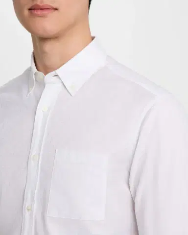 Ferragamo Men's Gancio Oxford Sport Shirt | Thumbnail 5 Ferragamo Men's Gancio Oxford Sport Shirt | Thumbnail 5