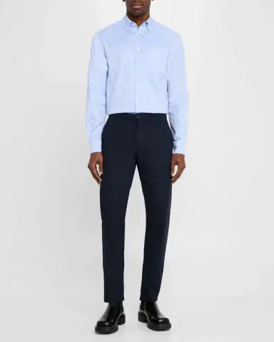 Ferragamo Men's Gancio Jacquard Sport Shirt | Thumbnail 2