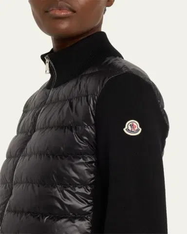 Moncler Lightweight Wool Puffer Cardigan | Thumbnail 5