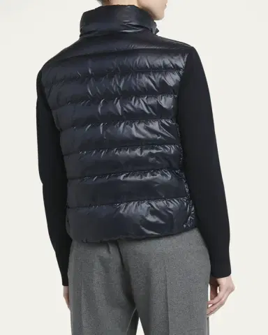 Moncler Lightweight Wool Puffer Cardigan | Thumbnail 7