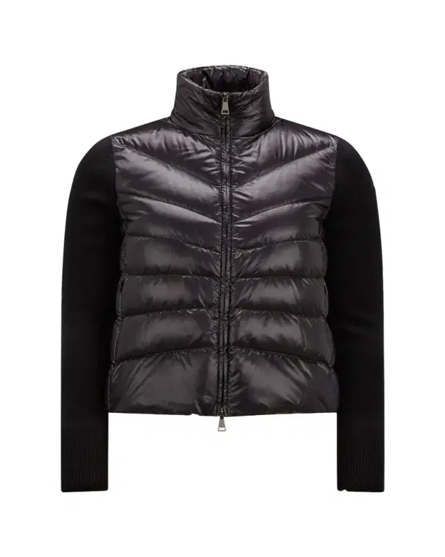 Lightweight Wool Puffer Cardigan