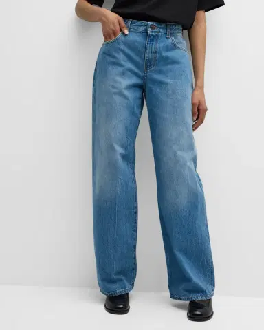 THE ROW Eglitta Mid-Rise Straight-Leg Jeans | Thumbnail 2