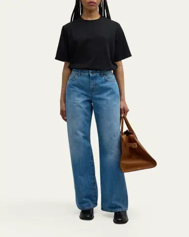 THE ROW Eglitta Mid-Rise Straight-Leg Jeans | Thumbnail 4