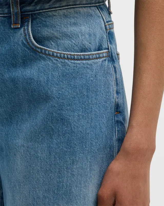 Eglitta Mid-Rise Straight-Leg Jeans