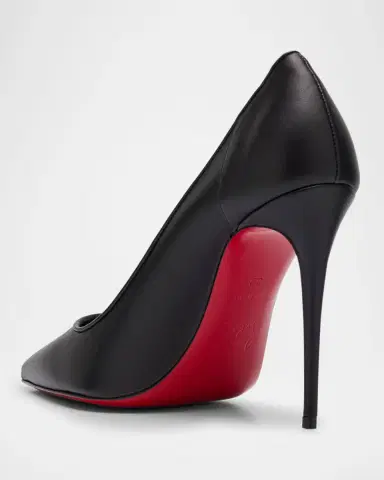 Christian Louboutin 100mm Sporty Kate Leather Pumps | Thumbnail 3