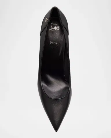 Christian Louboutin 100mm Sporty Kate Leather Pumps | Thumbnail 4
