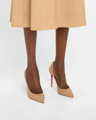 Christian Louboutin 100mm Sporty Kate Leather Pumps | Thumbnail 6