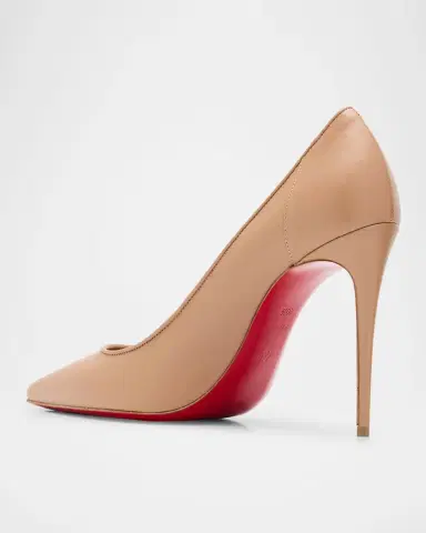 Christian Louboutin 100mm Sporty Kate Leather Pumps | Thumbnail 8