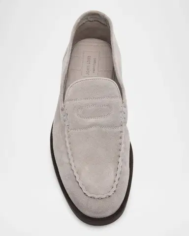 John Lobb Men 's Pace Soft Suede Penny Loafers | Thumbnail 3