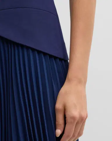 Milly Haddy Sleeveless Pleated Mini Dress | Thumbnail 5