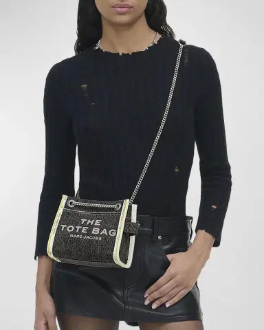 Marc Jacobs The Denim Chain Crossbody Tote Bag | Thumbnail 6