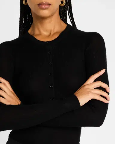 Gabriela Hearst Julian Cashmere Henley Sweater | Thumbnail 5
