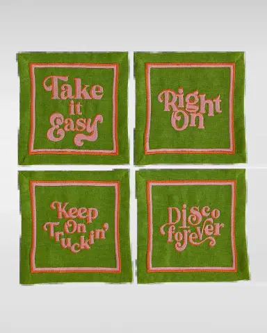Jonathan Adler Deep Thoughts Cocktail Napkins, Set of 4 | Thumbnail 2