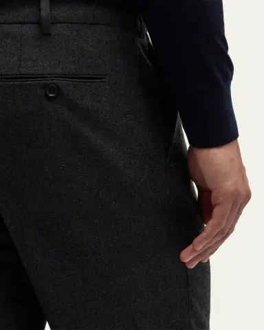 Loro Piana Men's Carlo Cashmere Flannel Trousers | Thumbnail 13