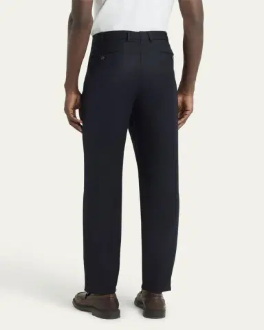 Loro Piana Men's Carlo Cashmere Flannel Trousers | Thumbnail 7