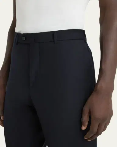 Loro Piana Men's Carlo Cashmere Flannel Trousers | Thumbnail 9
