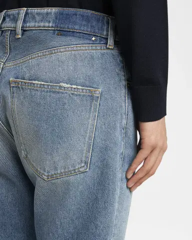 Golden Goose Men's Happy Stonewash Straight-Leg Ankle Jeans | Thumbnail 5