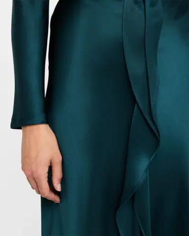 Giorgio Armani Silk Center-Pleat Midi Skirt | Thumbnail 5 Giorgio Armani Silk Center-Pleat Midi Skirt | Thumbnail 5