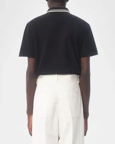 Valentino Garavani Men's VLogo Pique Polo Shirt | Thumbnail 3
