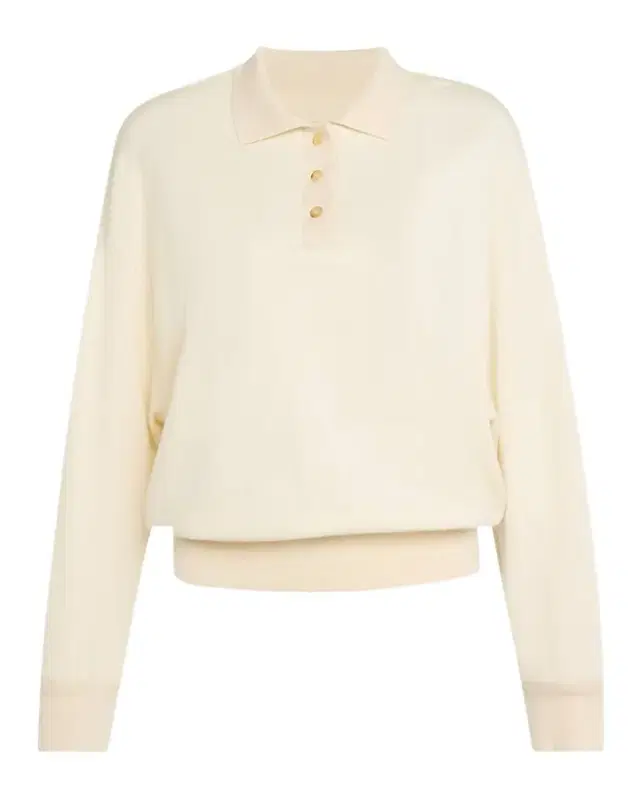 Cashmere-Blend Cocooning Polo Sweatshirt