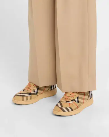 Burberry Terrace Check Cotton Low-Top Sneakers | Thumbnail 2 Burberry Terrace Check Cotton Low-Top Sneakers | Thumbnail 2