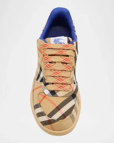 Burberry Terrace Check Cotton Low-Top Sneakers | Thumbnail 5 Burberry Terrace Check Cotton Low-Top Sneakers | Thumbnail 5