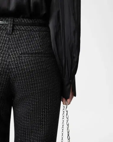 Zadig & Voltaire Pistol Shimmer Tweed Trousers | Thumbnail 5