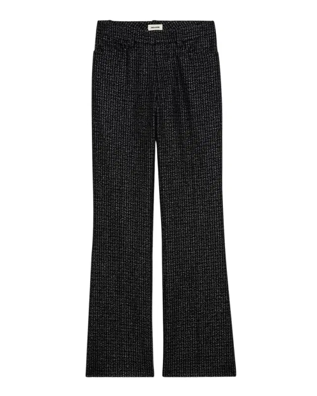 Zadig & Voltaire Pistol Shimmer Tweed Trousers