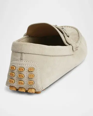 Gucci Men's Byorn Guccisima Suede Bit Loafers | Thumbnail 3