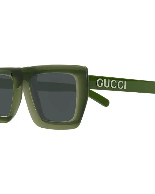 Gucci Men's GG1723SM Plastic Rectangle Sunglasses