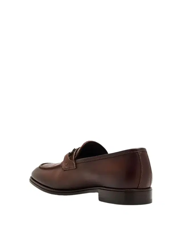 Ferragamo Men 's Doupont Lux Leather Bit Loafers