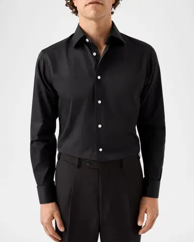 Eton Men's Elevated Twill Contemporary-Fit Dress Shirt | Thumbnail 2