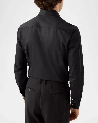 Eton Men's Elevated Twill Contemporary-Fit Dress Shirt | Thumbnail 4