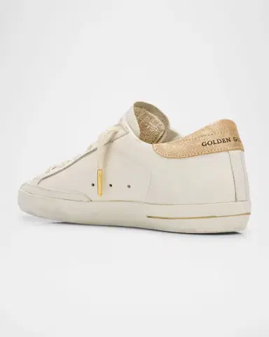 Golden Goose Super-Star Mixed Leather Charm Low-Top Sneakers | Thumbnail 4 Golden Goose Super-Star Mixed Leather Charm Low-Top Sneakers | Thumbnail 4