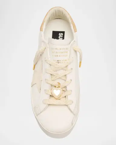 Golden Goose Super-Star Mixed Leather Charm Low-Top Sneakers | Thumbnail 7 Golden Goose Super-Star Mixed Leather Charm Low-Top Sneakers | Thumbnail 7
