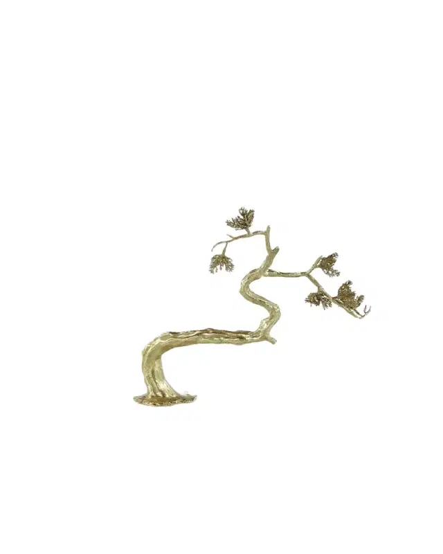 John-Richard Collection Winding Brass Tree on Selenite II