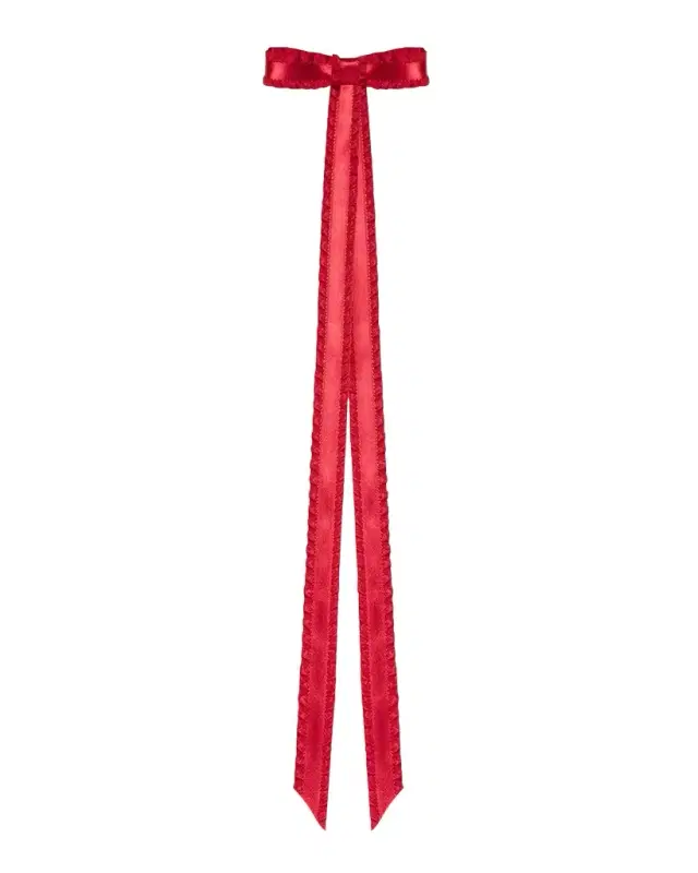 Jennifer Behr Mabel Pleated Bow Barrette