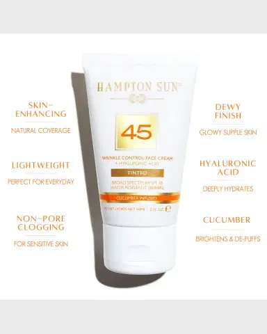 Hampton Sun Wrinkle Control Tinted Face Cream, SPF 45 | Thumbnail 4 Hampton Sun Wrinkle Control Tinted Face Cream, SPF 45 | Thumbnail 4