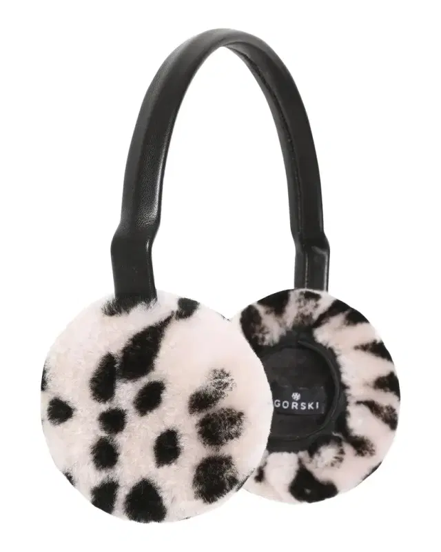 Gorski Dotted Lamb Shearling & Leather Earmuffs