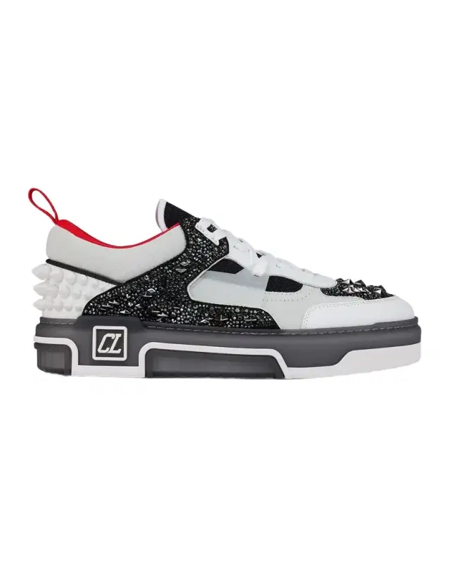 Christian Louboutin Men 's Astroloubi Strass Eternity Low-Top Sneakers