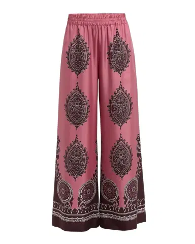 La DoubleJ Silk Wide-Leg Pull-On Palazzo Pants | Thumbnail 1