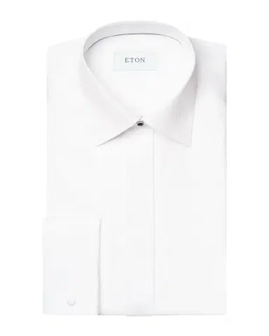 Eton Men's Fine Stripe Bib-Front Slim Fit Evening Shirt | Thumbnail 1 Eton Men's Fine Stripe Bib-Front Slim Fit Evening Shirt | Thumbnail 1