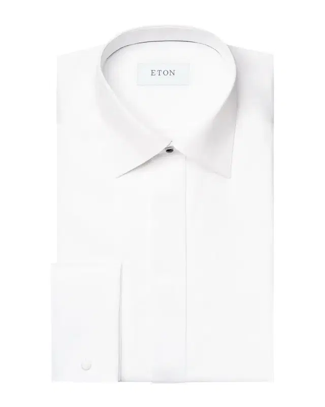 Eton Men 's Fine Stripe Bib-Front Slim Fit Evening Shirt