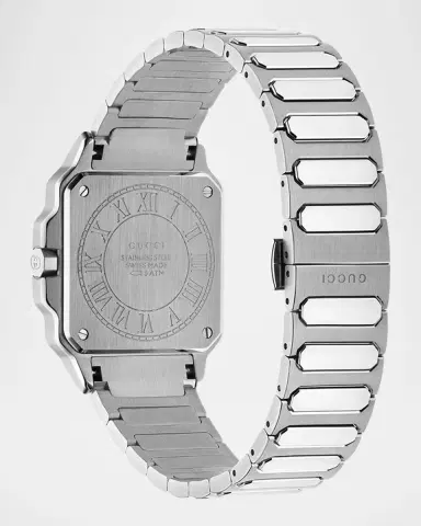 Gucci Stainless Steel G-Flat 30mm Bracelet Watch with Silver Dial | Thumbnail 3 Gucci Stainless Steel G-Flat 30mm Bracelet Watch with Silver Dial | Thumbnail 3