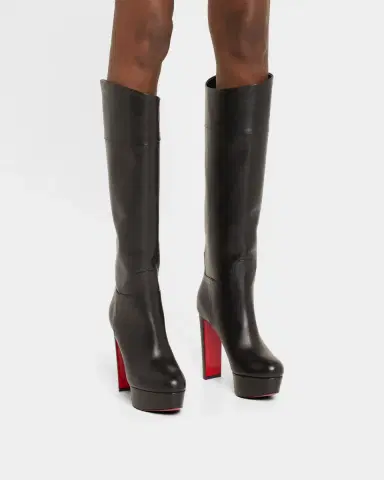 Christian Louboutin 130mm Loo Leather Knee Boots | Thumbnail 2 Christian Louboutin 130mm Loo Leather Knee Boots | Thumbnail 2