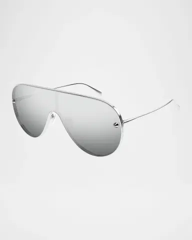 Alexander McQueen Logo-Print Aviator Sunglasses | Thumbnail 2 Alexander McQueen Logo-Print Aviator Sunglasses | Thumbnail 2