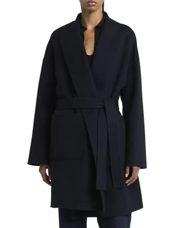 Jed Cashmere Single-Breasted Short Coat